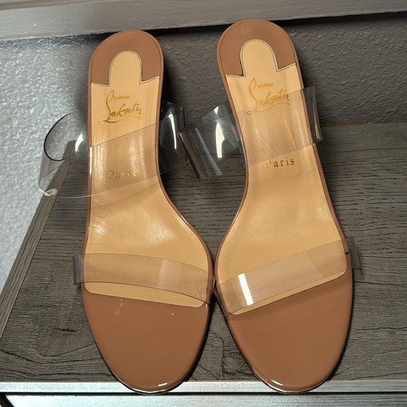 Christian Louboutin nude and clear strap heels - Picture 3 of 9